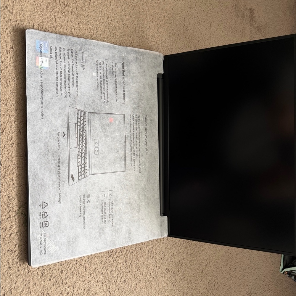 Think! Gray Laptop with Red Accents Lenovo thinkpad